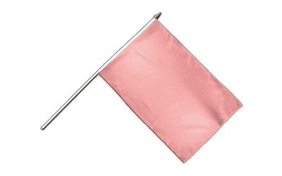 Digni® Drapeau Unicolore Rose sur hampe