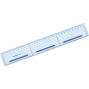 Rumold Zeichenlineal Grid mit Stahlkante 30cm