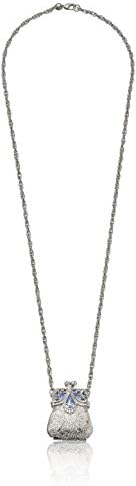 Signature 1928 "1928 Signature Collection" Silver-Tone Purse Locket Necklace, 32"