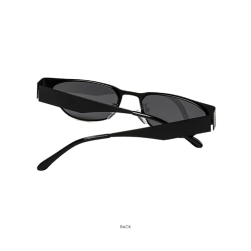 Lunettes de soleil œil de chat en métal fin, accessoire de prestige