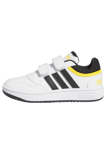 adidas - Hoops 3.0 Cf C - IF5316 - Color: White - Size: 2.5 Little Kid