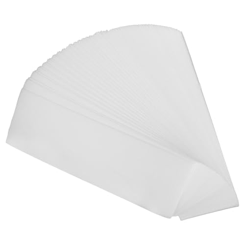 BEBEMOKO 100 piezas Tiras Depilatorias Desechables para Cera Facial y Corporal Bandas de No Tejida Recortables para Eliminación Rápida de Vello Brazos Piernas y Rostro