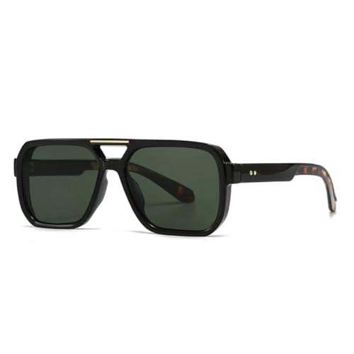 Lunettes de soleil charme moderne monture noire tendance mode été pour protection visuelle