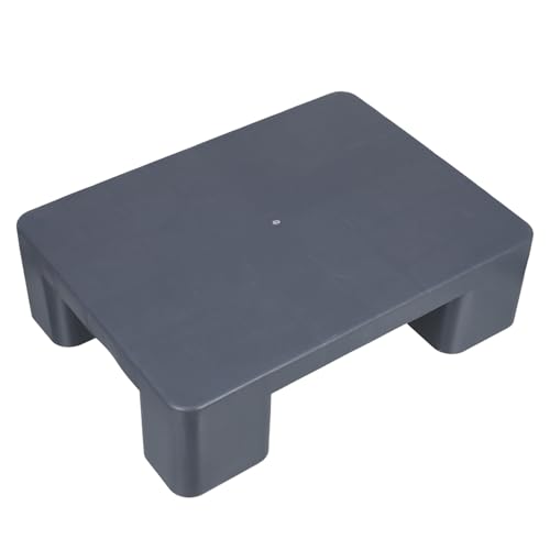 DOITOOL Palets de Plástico Gris 40X30X12 CM Antideslizantes para Almacenamiento en Sótanos y Supermercados Palets de Suelo Ventilados Resistentes Humedad para Apilar y Organizar Cargas