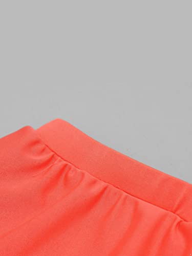 Sxiwei Kids Girls Summer Long Sleeve Swimsuit Rashguard Shirt Top with Skirt Atteched Pants Set4