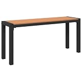 Goldonion Panchina da giardino Marrone 100 x 28 x 45cm Acciaio