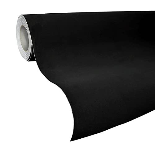 Vinyle wrap feutre noir mat aspect daim premium pour covering
