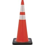 JBC SAFETY PLASTIC RS90055CT3M64 Revolution, Rs Wide Body Traffic Safety Cone With (2) Reflective Collar, 36 In H, Pvc