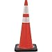 JBC SAFETY PLASTIC RS90055CT3M64 Revolution, Rs Wide Body Traffic Safety Cone With (2) Reflective Collar, 36 In H, Pvc