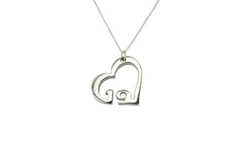 19 Year Wedding Anniversary Necklace - Heart Shaped with 19 Year Cut Out Design
