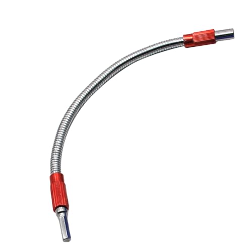 Trapano Flessibile a Gambo,Fissaggio di Estensione per Trapano a Esagonale in Metallo | Punte di Estensione per Albero Flessibile in Metallo, Albero Flessibile Universale da 11,8 Pollici