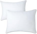 Amazon Basics Cooling Hypoallergenic Bed Pillow, Medium for Back Sleepers, Queen, 20" x 30", 2 Pack