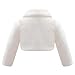 Girls Bolero Bridesmaid Tippet Wrap Stole Shrug Kids - Ivory - 11-12 Years- Long Sleeve