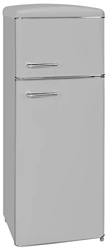 RKGC 270/45-16 A++GRAU Retro-Kühl-Gefrierkombination/EEK: A++/4* Gefrierfach/164 Liter Kühlen/44 Liter Gefrieren/ Retro-Handgriff/Grau