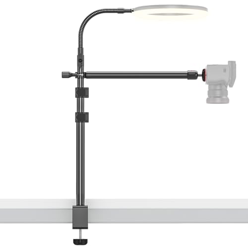 Overhead Camera Mount Rig with Clamp and Rotatable Arm