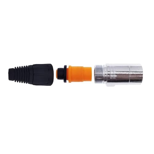 Conector RJ45 8p8c impermeable IP65 cable de red ethernet chasis panel D negro 6