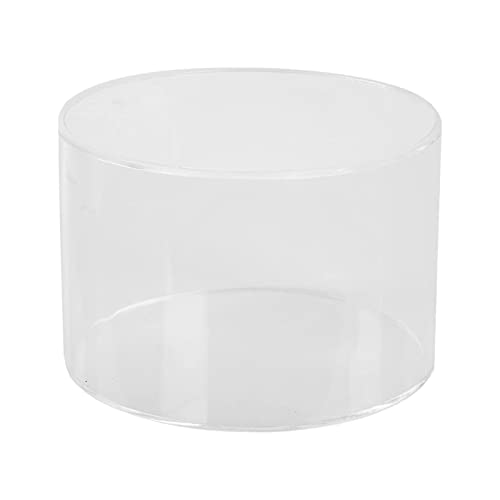 1 elevador de acrílico cilíndrico redondo para decoración de mesa, base transparente rellenable para tartas, soporte transparente para tartas para boda (15 cm)