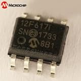 Microchip Technology, PIC12F617-I/SN, 8-Pin Flash-Based - 8-Bit CMOS Microcontroller - 20MHz - 2.0V-5.5V - 5I/O - Industrial Temperature - 8LD SOIC Package (100 Item/s)