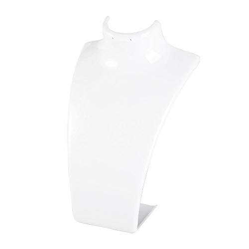 Antilog Esposizione dei Gioielli del manichino, Supporto dell'orecchino della Collana del Modello del Supporto dell'orecchino della Collana di 3 Colori del Busto del Modello(Bianca)
