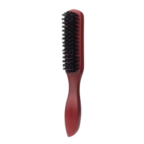 Brosse de sanglier pour placage de cheveux - Brosse aplatissante pour homme et femme - Pour nettoyer les cheveux et la barbe GCp387 (A, 21 x 3 x 3 cm)