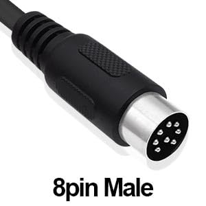 Câble 8 broches DIN vers péritel pour éliminer les interférences vidéo - 4