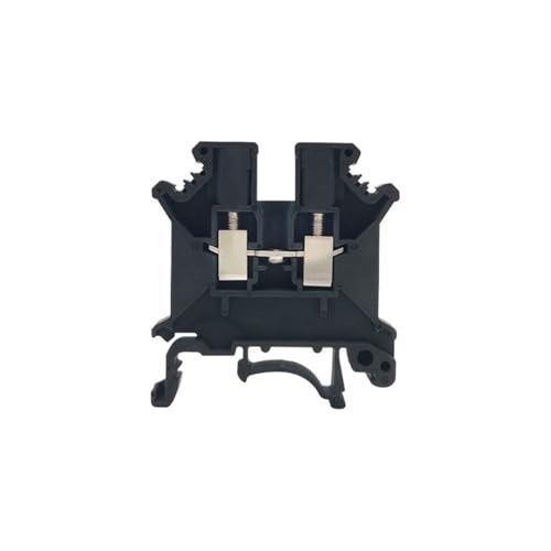 Connecteur UK-3N sur rail DIN lot de 10 bornes à vis de 2,5 mm² noir