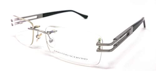 Gafas de vista Ermanno Scervino ES 73 C2 montura mujer color plata negra lentes graduadas