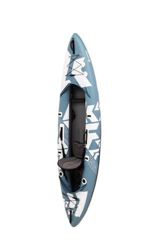Image of Kokopelli Platte Inflatable Kayak - Lightweight Packable Touring Kayak with Drop-Stitch Floor, Adjustable Seat, Paddle, Pump & Carry Bag