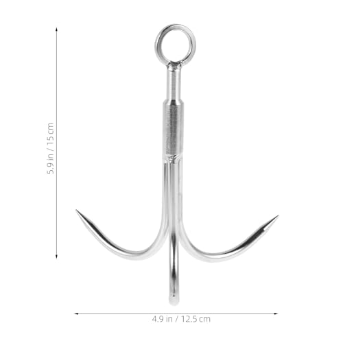 Gancho de agarre de acero inoxidable con cuerda de 10m para escalada 2