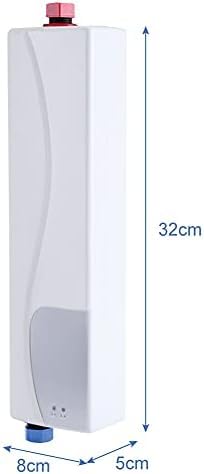 Kompaktowy 3000W Mini Elektryczny Podgrzewacz Wody Natychmiastowy Elektryczny Podgrzewacz Wody Z Kranem W Kuchni Łazienki(Biały)