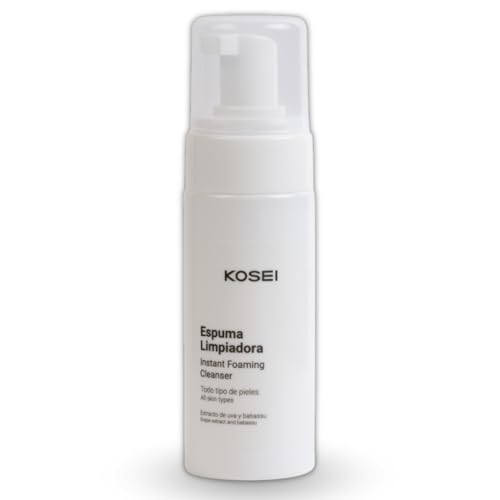 KOSEI | Espuma Limpiadora Facial | Limpiador Facial | Limpieza Profunda, Hidratación y Suavidad | Desmaquillante Facial en Mousse | Sin Jabón, Sin Alcohol, Sin Siliconas y Vegano | 150 ml