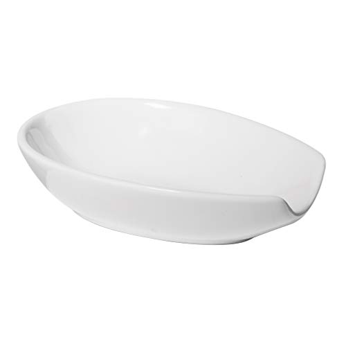 Oggi 5429.1 Ceramic Spoon Rest, White