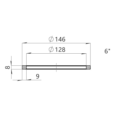 Image of HFS(R) 6 inch Tri Clamp Filter Plate Ring, Retaining Ring Stainless Steel 304