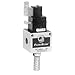 Numatics S32C-04BKP Series 32 Solenoid Quick Exhaust Valve 1/2 NPTF w/Soft Start/24 VDC w/Black Plug Assy