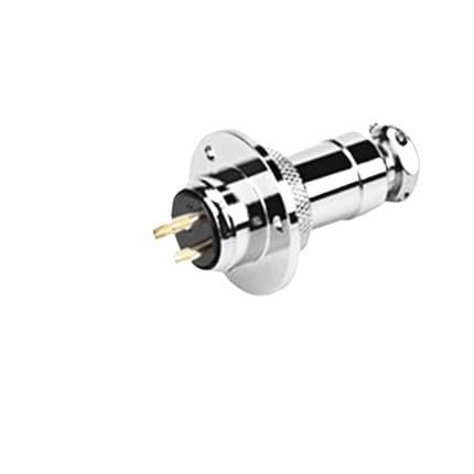 Conector de aviación GX20, socket con 3 pines