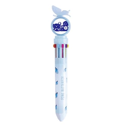 Stylo à bille rétractable multicolore motif Chien papeterie fournitures scolaires
