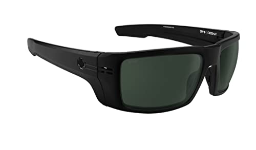 Spy Rebar ANSI Certified Sunglasses Matte Black with Happy Gray Green Polarized Lens3