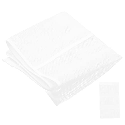 KOMBIUDA Hanging Mesh Shower Organizer Bag with Bathroom Storage for Home Dorm Gym and Travel Versatile and Easy to Use Mesh Storage for Toiletries