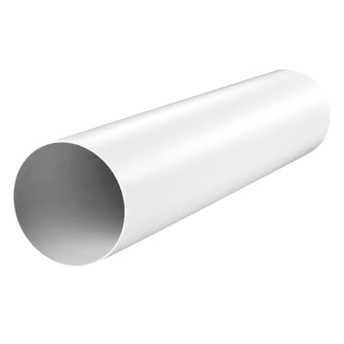 VENTS UK Conduit d'air rond en plastique 150 mm × 350 mm – Tube de ventilation rigide en uPVC pour ventilateurs d'extraction – Canal de conduit d'air droit court pour systèmes d'aération de salle de