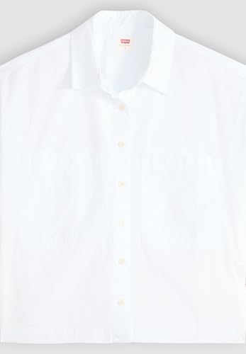 Harlie Ss Cropped Shirt Bright White – Ansicht 6