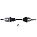 Detroit Axle - Front CV Axle for 2006-2010 Hummer H3 2009-2010 H3T Driver Passenger Side LH RH CV Axle Drive Shaft Assembly Replacement