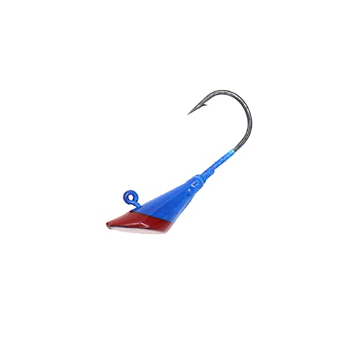 Têtes plombées Shad Darts en lot de 50 pièces coloris rouge et bleu pour la pêche aux leurres
