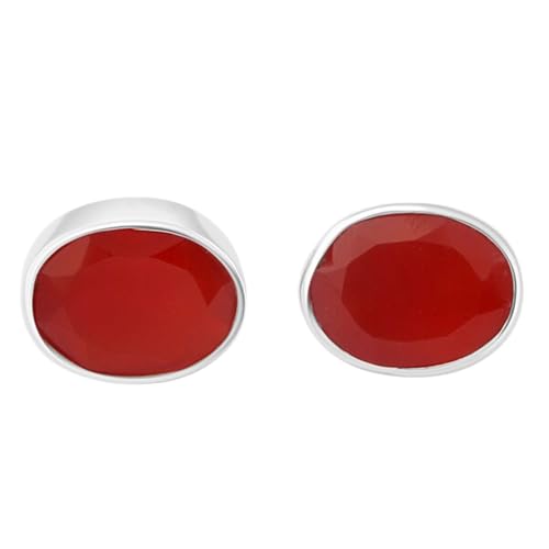 Puce en cornaline naturelle rare et boucles d'oreilles en argent sterling 925
