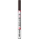 Maybelline New York, 2 in 1 Penna e Gel Sopracciglia, Per Sopracciglia Piene e Naturali, Tenuta Fino a 24 Ore, Waterproof, Formula Vegana, Build A Brow, Tonalità: Ash Brown