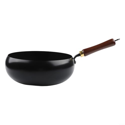Wok de hierro forjado a mano, 26.5 cm sin recubrimiento miniatura 6