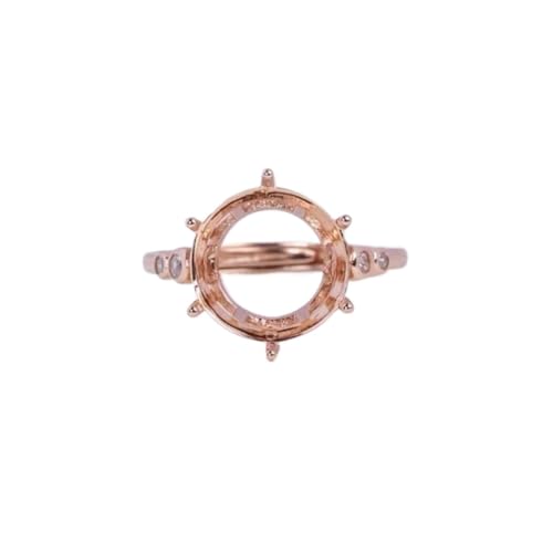Anillo de plata ajustable rosa para personalizar con tus piedras favoritas