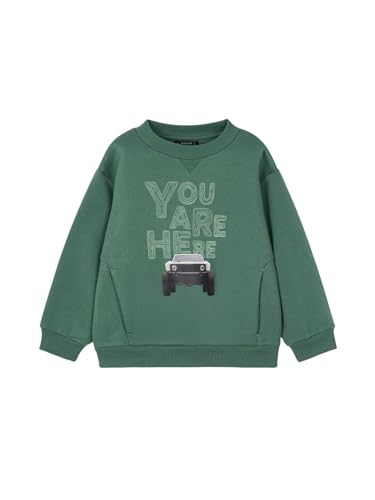 Mayoral Car Print Pullover for Boys Fir