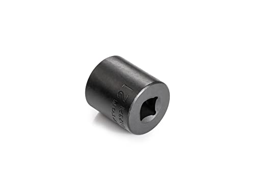 Image of TEKTON 3 /8 Inch Drive x 21 mm Shallow 12-Point Impact Socket | SID12321