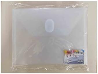 YESSART 5x7 Small Plastic Envelopes Receipt Check Storage File Holder Case 20 Pack Hook & Loop Closure