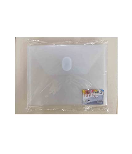 Yessart 5X7 Small Plastic Envelopes Receipt Check Storage File Holder Case 20 Pack Hook & Loop Closure #TOP6